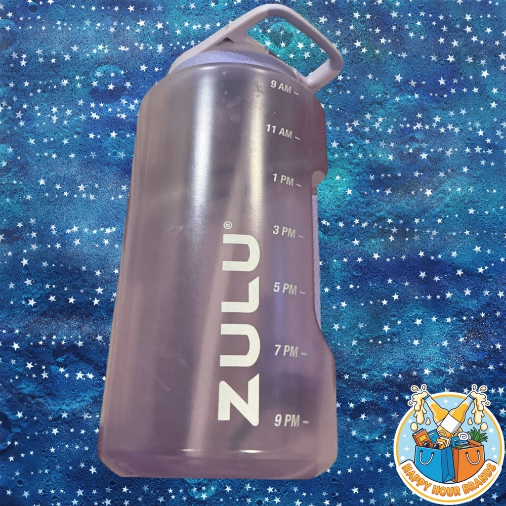 ZULU Goals 64 oz Half Gallon Plastic Goals Water Jug Purple Pre Owned